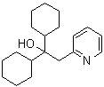 alpha,alpha-二环己基-2-吡啶乙醇分子结构 (CAS 102658-00-4)