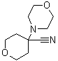Tetrahydro-4-(4-morpholinyl)-2H-pyran-4-carbonitrile molecular structure (CAS 1026586-38-8)