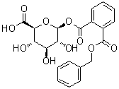 beta-D-吡喃葡萄糖醛酸 1-(2-((苄氧羰基)苯甲酸酯)分子结构 (CAS 102674-29-3)