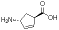 (1R,4R)-4-氨基-2-环戊烯-1-羧酸分子结构 (CAS 102679-78-7)