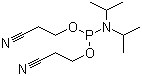 双(2-氰基乙基)-N,N-二异丙基亚磷酰胺分子结构 (CAS 102690-88-0)