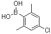 B-(4-氯-2,6-二甲基苯基)硼酸分子结构 (CAS 1027045-31-3)