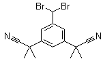 5-(Dibromomethyl)-alpha1,alpha1,alpha3,alpha3-tetramethyl-1,3-benzenediacetonitrile molecular structure (CAS 1027160-12-8)