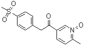 1-(6-甲基-1-氧代-3-吡啶基)-2-[4-(甲基磺酰基)苯基]乙酮分子结构 (CAS 1027162-35-1)