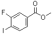 3-氟-4-碘苯甲酸甲酯分子结构 (CAS 1027513-46-7)