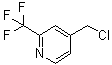 4-(Chloromethyl)-2-(trifluoromethyl)pyridine molecular structure (CAS 1027545-48-7)