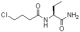 N-[(1S)-1-(氨基羰基)丙基]-4-氯丁酰胺分子结构 (CAS 102767-31-7)