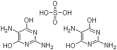 2,5-二氨基-4,6-二羟基嘧啶半硫酸盐分子结构 (CAS 102783-67-5)