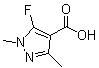 5-Fluoro-1,3-dimethyl-1H-pyrazole-4-carboxylic acid molecular structure (CAS 1027991-91-8)
