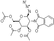 2-脱氧-2-(1,3-二氢-1,3-二氧代-2H-异吲哚-2-基)-beta-D-吡喃葡萄糖基叠氮化物 3,4,6-三乙酸酯分子结构 (CAS 102816-24-0)