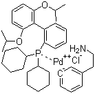 氯(2-二环己基膦基-2',6'-二异丙氧基-1,1'-联苯)[2-(2-氨基乙基苯基)]钯(II)分子结构 (CAS 1028206-60-1)