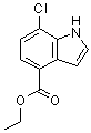 7-Chloro-1H-indole-4-carboxylic acid ethyl ester molecular structure (CAS 1028284-52-7)