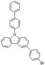 9-[1,1'-联苯]-4-基-3-(4-溴苯基)-9H-咔唑分子结构 (CAS 1028648-25-0)
