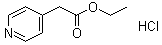 4-吡啶乙酸乙酯盐酸盐分子结构 (CAS 102879-50-5)