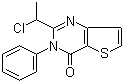 2-(1-氯乙基)-3-苯基噻吩并[3,2-d]嘧啶-4(3H)-酮分子结构 (CAS 1029280-27-0)