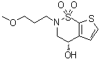(4S)-3,4-二氢-2-(3-甲氧基丙基)-2H-噻吩并[3,2-e]-1,2-噻嗪-4-醇 1,1-二氧化物分子结构 (CAS 1029324-91-1)