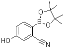 5-Hydroxy-2-(4,4,5,5-tetramethyl-1,3,2-dioxaborolan-2-yl)benzonitrile molecular structure (CAS 1029439-74-4)