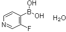 结构式 CAS# 1029880-18-9, (3-氟-4-吡啶基)硼酸水合物