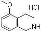 structure of CAS# 103030-69-9, 5-Methoxy-1,2,3,4-tetrahydroisoquinoline hydrochloride