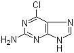 2-氨基-6-氯嘌呤分子结构 (CAS 10310-21-1)