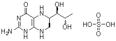 (6R)-2-Amino-6-[(1R,2S)-1,2-dihydroxypropyl]-5,6,7,8-tetrahydro-4(1H)-pteridinone sulfate (1:1) (salt) molecular structure (CAS 103130-44-5)