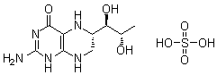 [6S-[6R*(1S*,2R*)]]-2-Amino-6-(1,2-dihydroxypropyl)-5,6,7,8-tetrahydro-4(1H)-pteridinone sulfate (1:1) (salt) molecular structure (CAS 103130-45-6)