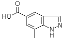 结构式 CAS# 1031417-41-0, 7-甲基-1H-吲唑-5-羧酸