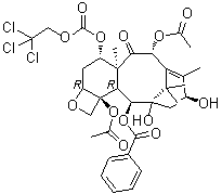 7-O-(2,2,2-三氯乙氧基羰基)浆果赤霉素 III分子结构 (CAS 103150-33-0)