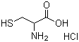 DL-半胱氨酸盐酸盐分子结构 (CAS 10318-18-0)