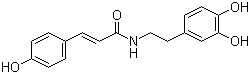 反式-4-香豆酰多巴胺分子结构 (CAS 103188-46-1)
