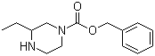 3-乙基-1-哌嗪甲酸苯甲酯分子结构 (CAS 1031927-01-1)