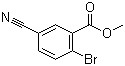 2-溴-5-氰基苯甲酸甲酯分子结构 (CAS 1031927-03-3)