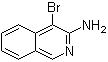 3-氨基-4-溴异喹啉分子结构 (CAS 10321-49-0)