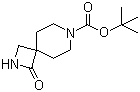 1-氧代-2,7-二氮杂螺[3.5]壬烷-7-羧酸叔丁酯分子结构 (CAS 1032158-48-7)