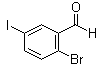 2-溴-5-碘苯甲醛分子结构 (CAS 1032231-24-5)