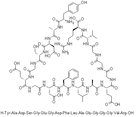 N-L-酪氨酰-血纤维蛋白肽 A分子结构 (CAS 103226-11-5)