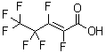反式-七氟-2-戊烯酸分子结构 (CAS 103229-91-0)
