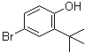 2-叔丁基-4-溴苯酚分子结构 (CAS 10323-39-4)