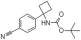 [1-(4-氰基苯基)环丁基]氨基甲酸叔丁酯分子结构 (CAS 1032349-97-5)