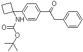 [1-[4-(苯基乙酰基)苯基]环丁基]氨基甲酸叔丁酯分子结构 (CAS 1032349-98-6)