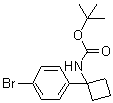 [1-(4-溴苯基)环丁基]氨基甲酸叔丁酯分子结构 (CAS 1032350-06-3)