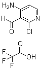 4-氨基-2-氯-3-吡啶甲醛 2,2,2-三氟乙酸盐分子结构 (CAS 1032350-07-4)