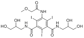 structure of CAS# 103254-70-2, Iopromide Impurity 6;N1,N3-bis(2,3-dihydroxypropyl)-2,4,6-triiodo-5-(2-methoxyacetamido)isophthalamide