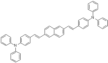 N-[4-[(E)-2-[6-[(E)-4-(Diphenylamino)styryl]naphthalen-2-yl]vinyl]phenyl]-N-phenylbenzenamine molecular structure (CAS 1032556-63-0)