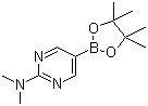 2-二甲基氨基嘧啶-5-硼酸频哪醇酯分子结构 (CAS 1032759-30-0)
