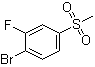 4-溴-3-氟苯基甲基砜分子结构 (CAS 1032825-02-7)