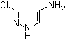 3-氯-1H-吡唑-4-胺分子结构 (CAS 103286-54-0)
