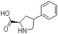 反式-4-苯基-D-脯氨酸分子结构 (CAS 103290-41-1)