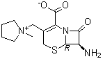 1-[[(6R,7R)-7-Amino-2-carboxy-8-oxo-5-thia-1-azabicyclo[4.2.0]oct-2-en-3-yl]methyl]-1-methylpyrrolidinium inner salt molecular structure (CAS 103296-32-8)
