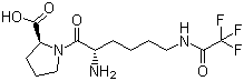 N6-Trifluoroacetyl-L-lysyl-L-proline molecular structure (CAS 103300-89-6)